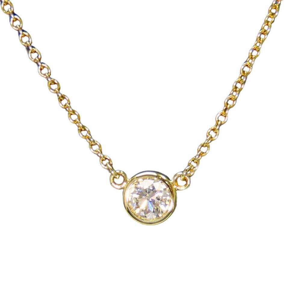 TIFFANY 18k Gold Diamond Necklace